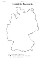 Vorschau - Arbeitsblätter - Bundesländer Deutschland Legepuzzle - Seite 1
