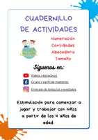 Vista previa - Tarjetas / Manipulativos - Variedad de actividades para niños - Portada