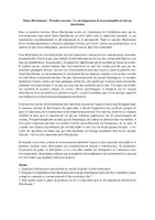 Vista previa - Hojas de trabajo - Klaus Hurrelmann - Première maxime « Le développement de la personnalité en tant quinteraction (Francés) - Hojas de trabajo - página 1