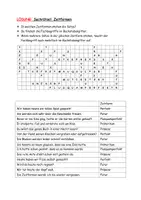 Vorschau - Arbeitsblätter - Deutsch Zeitformen Arbeitsblatt mit Suchrätsel Grammatik - Seite 1