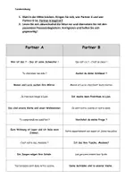 Vorschau - Arbeitsblätter - Possessivbegleiter Singular und Plural Tandembogen - Deckblatt