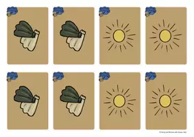 Aperçu - Apprentissages en autonomie - Summer and Seashore Vocabulary - GAME CARDS - Page 3