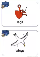 Aperçu - Apprentissages en autonomie - Seashore Animals - BODY PARTS bundle - Page 2