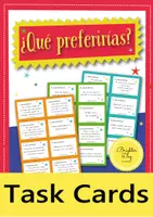 Aperçu - Jeux - ¿Qué preferirías? - 32 Task Cards; condicional (Espanol) - Page de couverture
