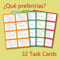 Aperçu - Jeux - ¿Qué preferirías? - 32 Task Cards; condicional (Espanol) - Page 2
