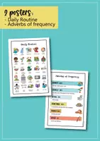 Aperçu - Feuilles d'exercices - Daily Routine + Adverbs of Frequency: Bundle; Kit pédagogique (English) - Page 3