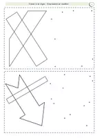 Aperçu - Feuilles d'exercices - Géométrie – Modèles à reproduire – Tracer à la règle - Page 3