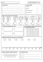 Aperçu - Feuilles d'exercices - Fiches de numération jusqu'à 99 (Ateliers mathématiques) - Page 3