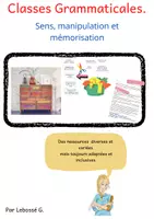 Aperçu - Apprentissages en autonomie - special DYS TDA TSA les Classes Grammaticales - Page de couverture
