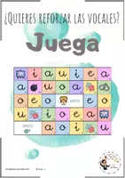 Aperçu - Jeux - Refuerza las vocales - Page 1