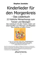 Vorschau - Fördermaterial/Inklusion - Kinderlieder für den Morgenkreis - Das Liederbuch mit allen Texten, Noten und Gitarrengriffen zum Mitsingen und Mitspielen - Seite 1