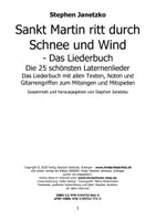 Vorschau - Text - Sankt Martin ritt durch Schnee und Wind - Die 25 schönsten Laternenlieder: Das Liederbuch zum Mitsingen und Mitspielen - Seite 1