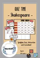 Aperçu - Tests - Shakespeare Quiz - learning game - Page de couverture