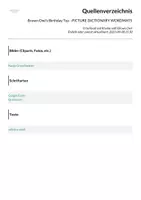 Aperçu - Feuilles d'exercices - Brown Owl's Birthday Tea - PICTURE DICTIONARY WORDMATS - Page 2