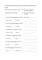 Aperçu - Feuilles d'exercices - Stellung der Objekte - Verben mit Akkusativ und Dativ A2 - Page 3