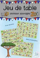 Aperçu - Jeux - Course des animaux "safari" - Page de couverture