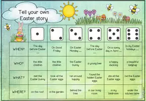 Aperçu - Feuilles d'exercices - Easter - Creative Writing / Kreatives Schreiben - Page 1