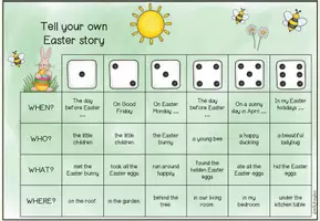 Aperçu - Feuilles d'exercices - Easter - Creative Writing / Kreatives Schreiben - Page 3
