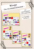Vorschau - Spiele - Bingo - Im Klassenzimmer - In the classroom - Dans la salle de classe - En el aula de clase - In classe - Deckblatt