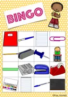 Vorschau - Spiele - Bingo - Im Klassenzimmer - In the classroom - Dans la salle de classe - En el aula de clase - In classe - Seite 1