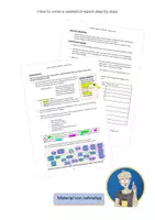 Vorschau - Arbeitsblätter - How to write a weekend report step by step - Deckblatt