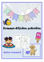 Vorschau - Arbeitsblätter - Ein Sommer-Elfchen schreiben - Deckblatt