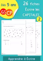 Aperçu - Feuilles d'exercices - Progression écriture; écrire les lettres capitales - Page de couverture