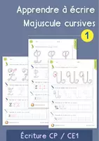 Aperçu - Feuilles d'exercices - Le bon geste - Écrire les majuscules cursives - Page de couverture
