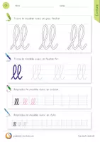 Aperçu - Apprentissages en autonomie - Le bon geste en écriture : Majuscules, Minuscules & Mots utiles - Page 1