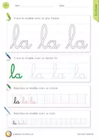 Aperçu - Apprentissages en autonomie - Le bon geste en écriture : Majuscules, Minuscules & Mots utiles - Page 3
