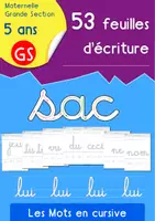 Aperçu - Feuilles d'exercices - Le bon geste en écriture - Les mots utiles GS - Page de couverture