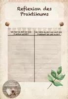 Vorschau - Arbeitsblätter - Reflexion des Praktikums - Deckblatt