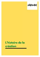 Vista previa - Hojas de trabajo - L'histoire de la création (Francés) - Hojas de trabajo - Portada