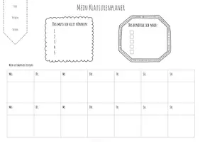 Vorschau - Arbeitsblätter - Mein Klausurenplaner - Freebie - Seite 2
