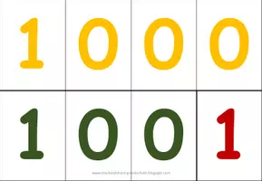 Vorschau - Präsentationen/Tafelbilder - Ziffernkarten bis 1000 (groß, Tafelmaterial) - Deckblatt