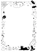 Vorschau - Anderer Materialtyp - Halloween- oder Gruselrahmen - Deckblatt