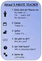 Vorschau - Poster - Ablauf 5MinuteTeacher - Deckblatt