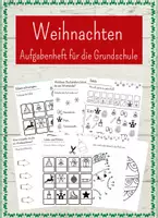 Vorschau - Arbeitsblätter - Weihnachtliches Aufgabenheft (Geeignet ab der 1. Klasse) - Deckblatt