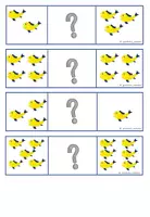 Vorschau - Aufgabenkarten - Zahlenvergleich - größer/kleiner/gleich - Klettkarten - Seite 2