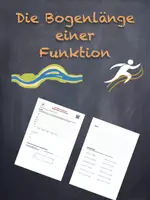 Vorschau - Arbeitsblätter - Berechnung der Bogenlänge einer Funktion (mit Lernvideo) - Deckblatt