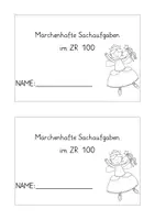 Vorschau - Arbeitsblätter - Märchen - Sachaufgaben - Deckblatt