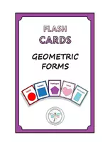 Vista previa - Manualidades / Dibujos para colorear - FLASH CARDS GEOMETRIC FORMS - Portada
