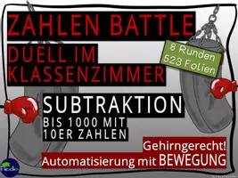 Vorschau - Stundenentwürfe - Zahlen Battle - Subtraktion bis 1000 mit 10er Zahlen - Seite 2