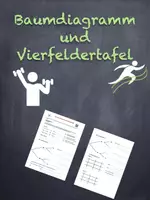 Vorschau - Arbeitsblätter - Baumdiagramm und Vierfeldertafel (mit Lernvideo) - Deckblatt