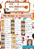 Aperçu - Apprentissages en autonomie - Abschreibkartei Herbst 3fach differenziert - Page de couverture