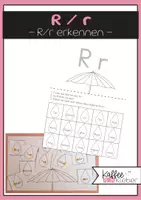 Vorschau - Arbeitsblätter - Deutsch: R r erkennen - Regen - Deckblatt
