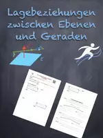 Vorschau - Arbeitsblätter - Lagebeziehungen zwischen Geraden und Ebenen (mit Lernvideo) - Deckblatt