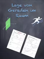 Vorschau - Arbeitsblätter - Lage von Geraden im Raum, Spurpunkte, parallele Geraden zur Ebene (mit Lernvideo) - Deckblatt