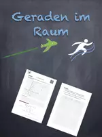 Vorschau - Arbeitsblätter - Geraden im Raum (mit Lernvideo) - Deckblatt
