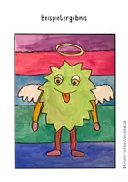 Vorschau - Stundenentwürfe - Weihnachtsmonster, Kunst Grundschule Winter, fertige Kunststunde - Seite 2